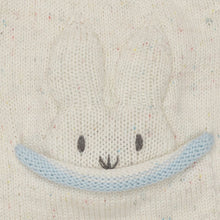 Cargar imagen en el visor de la galería, Set Tejido Crema Jaspeado con Conejo-Azul
