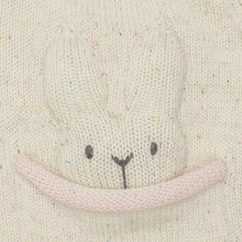 Cargar imagen en el visor de la galería, Set Tejido Crema Jaspeado con Conejo-Rosado
